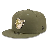 Casquette ajustée New Era 59FIFTY olive pour homme, Baltimore Orioles, édition spéciale 2026 Journée des forces armées