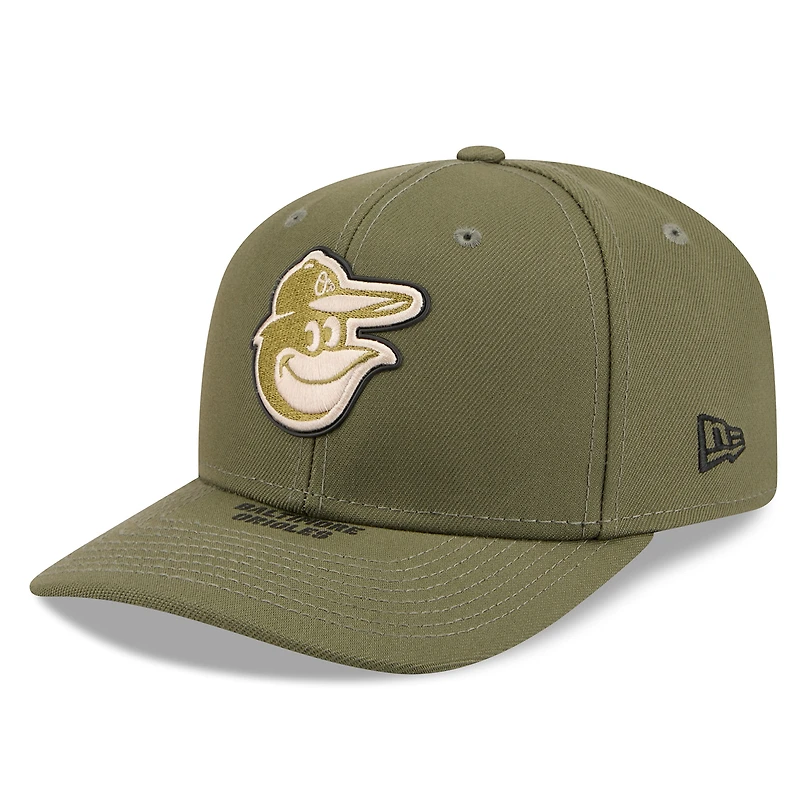 Men's New Era  Olive Baltimore Orioles 2026 Armed Forces Day 9SEVENTY Adjustable Hat