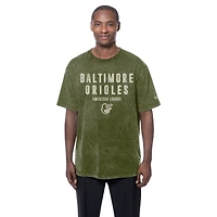 T-shirt New Era Olive Baltimore Orioles pour homme, édition spéciale Journée des forces armées 2026