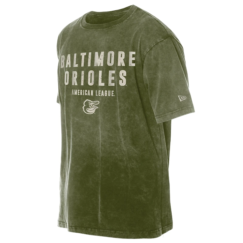 Men's New Era  Olive Baltimore Orioles 2026 Armed Forces Day T-Shirt