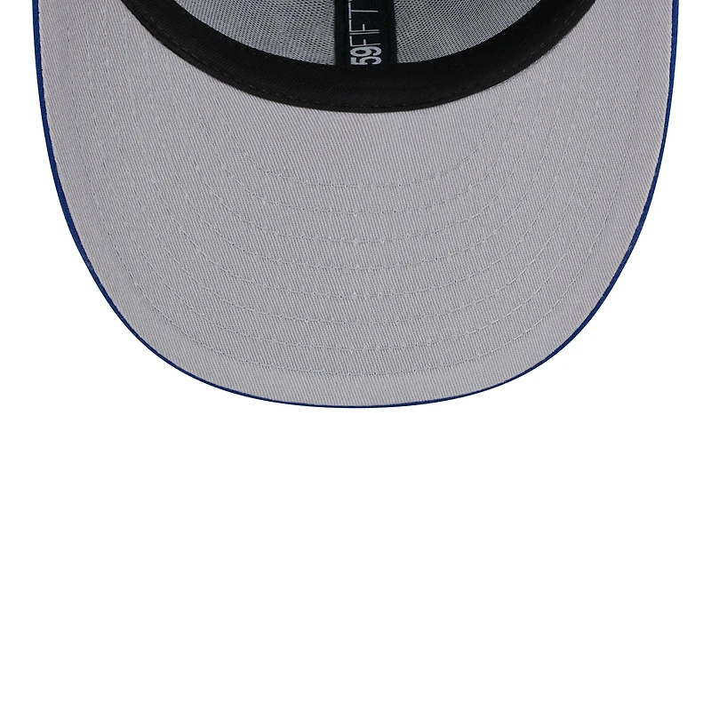 Casquette ajustée 59FIFTY à profil bas avec logo Royal Baltimore Orioles New Era pour homme
