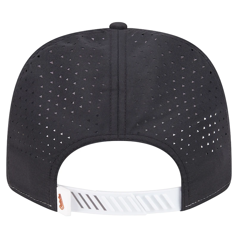 Men's New Era White/Black Baltimore Orioles Established Patch 9SEVENTY Adjustable Hat