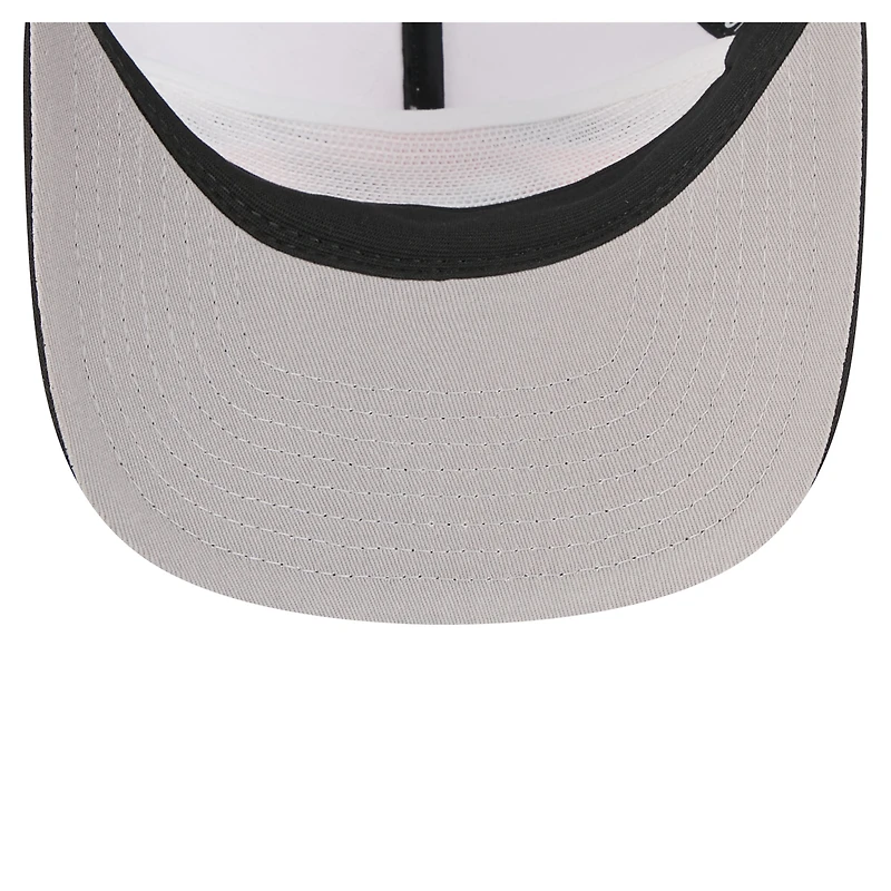 Men's New Era White/Black Baltimore Orioles Retro Cut 19TWENTY Adjustable Trucker Hat