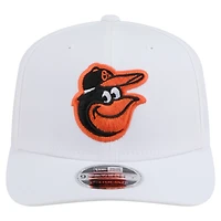 Men's New Era White Baltimore Orioles COOLERA 9SEVENTY Adjustable Hat