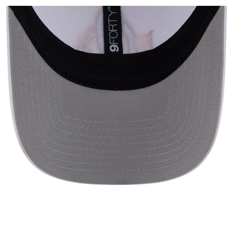 Men's New Era White Baltimore Orioles Flag 9FORTY Trucker Adjustable Hat