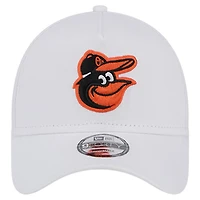 Men's New Era White Baltimore Orioles TC A-Frame 9FORTY Adjustable Hat