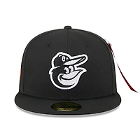 Men's New Era x Alpha Industries  Black Baltimore Orioles 59FIFTY Fitted Hat