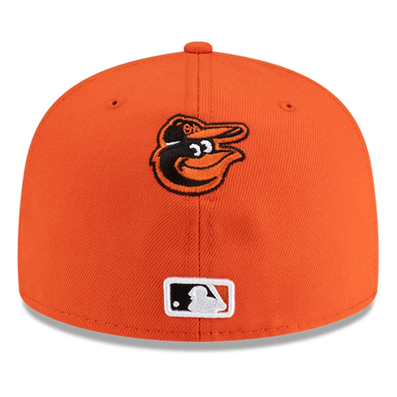 Casquette ajustée 59FIFTY orange New Era x Hyperfly pour homme des Baltimore Orioles