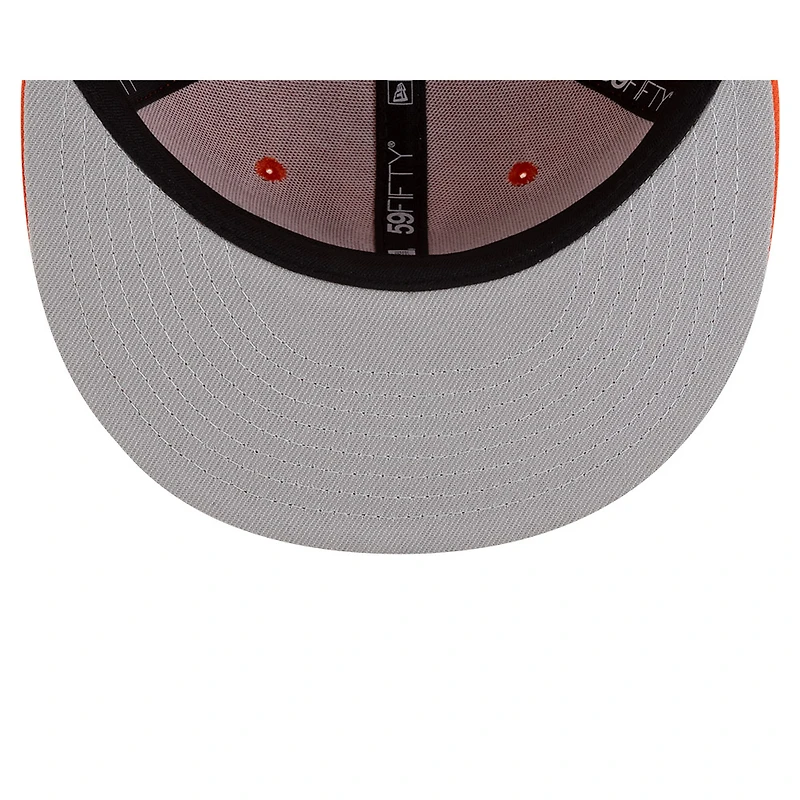 Casquette ajustée 59FIFTY orange New Era x Hyperfly pour homme des Baltimore Orioles