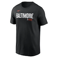 T-shirt avec nom et numéro Nike Adley Rutschman pour hommes, Baltimore Orioles City Connect Fuse, noir