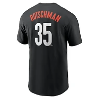 T-shirt avec nom et numéro Nike Adley Rutschman pour hommes, Baltimore Orioles City Connect Fuse, noir