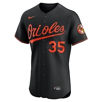 Maillot Nike Adley Rutschman noir pour homme, équipe d'élite alternative des Orioles de Baltimore