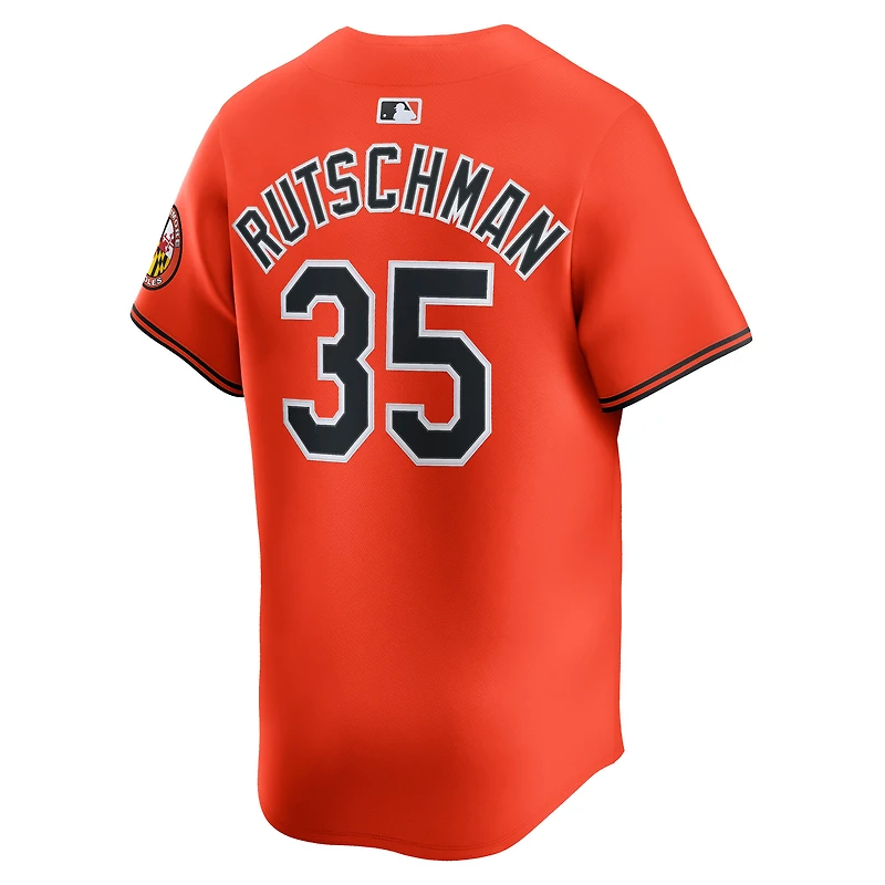 Maillot de joueur alternatif Nike Adley Rutschman Orange Baltimore Orioles pour homme en édition limitée