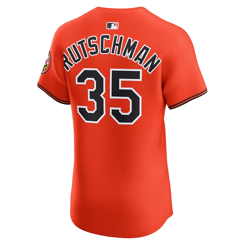 Men's Nike Adley Rutschman Orange Baltimore Orioles Alternate 2 Elite Jersey