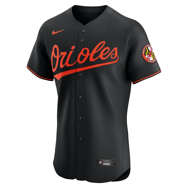 Maillot Nike noir Alternate Elite des Orioles de Baltimore pour homme