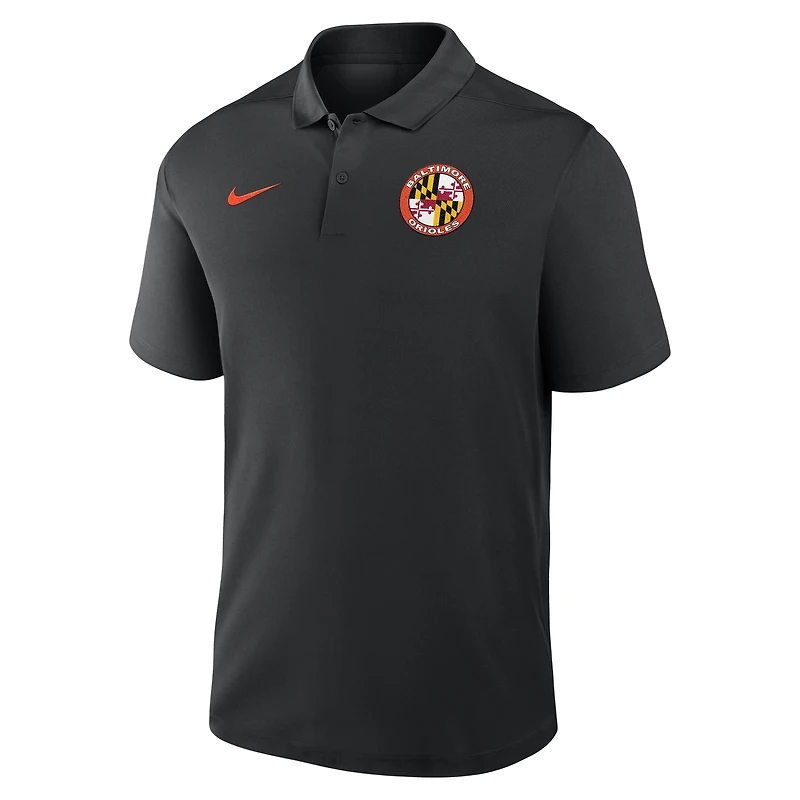 Polo Nike Dri-FIT alternatif Victory noir pour homme des Orioles de Baltimore
