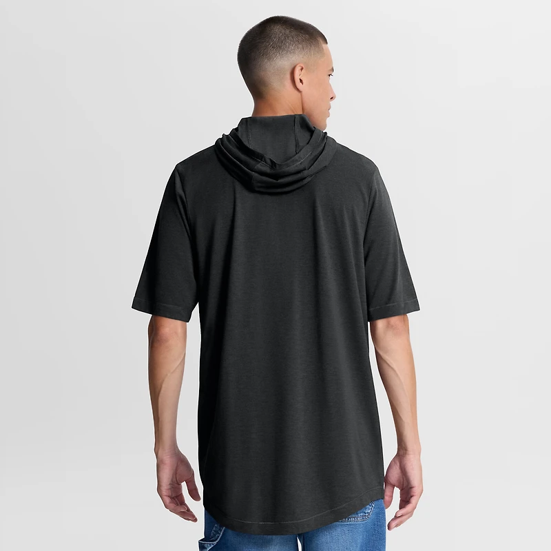 Men's Nike Black Baltimore Orioles Arched Wordmark Tri-Blend Hooded T-Shirt