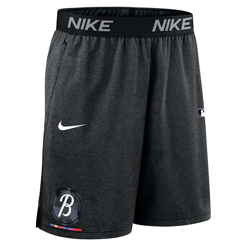 Men's Nike Black Baltimore Orioles Authentic Collection City Connect Performance Knit Shorts