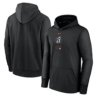 Men's Nike Black Baltimore Orioles Authentic Collection City Connect Performance Pullover Hoodie