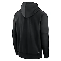 Men's Nike  Black Baltimore Orioles Authentic Collection City Connect Therma Pullover Hoodie