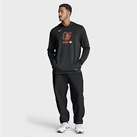 T-shirt à capuche manches longues Nike Baltimore Orioles Authentic Collection Dri-FIT pour homme, noir
