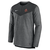 Men's Nike Black Baltimore Orioles Authentic Collection Game Time Performance Half-Zip Top