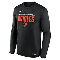 Men's Nike Black Baltimore Orioles Authentic Collection Legend Dri-FIT Long Sleeve T-Shirt