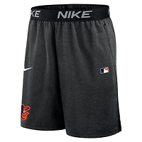 Short Nike Performance Knit noir pour homme, collection authentique des Baltimore Orioles