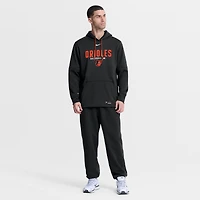 Men's Nike Black Baltimore Orioles Authentic Collection Therma-FIT Hoodie