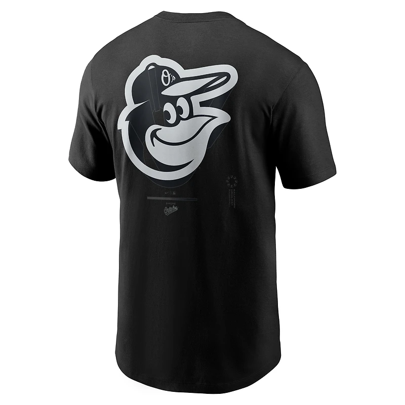 Men's Nike Black Baltimore Orioles Bar Loading T-Shirt
