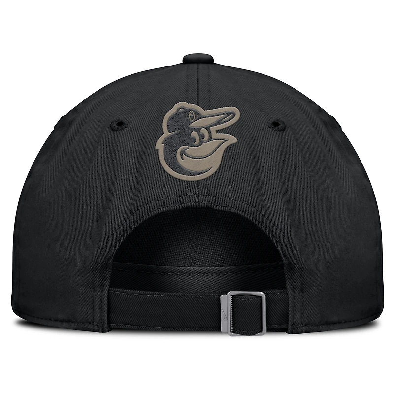 Men's Nike Black Baltimore Orioles Camo Pack Club Adjustable Hat