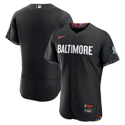 Maillot authentique Nike Baltimore Orioles City Connect pour homme, noir