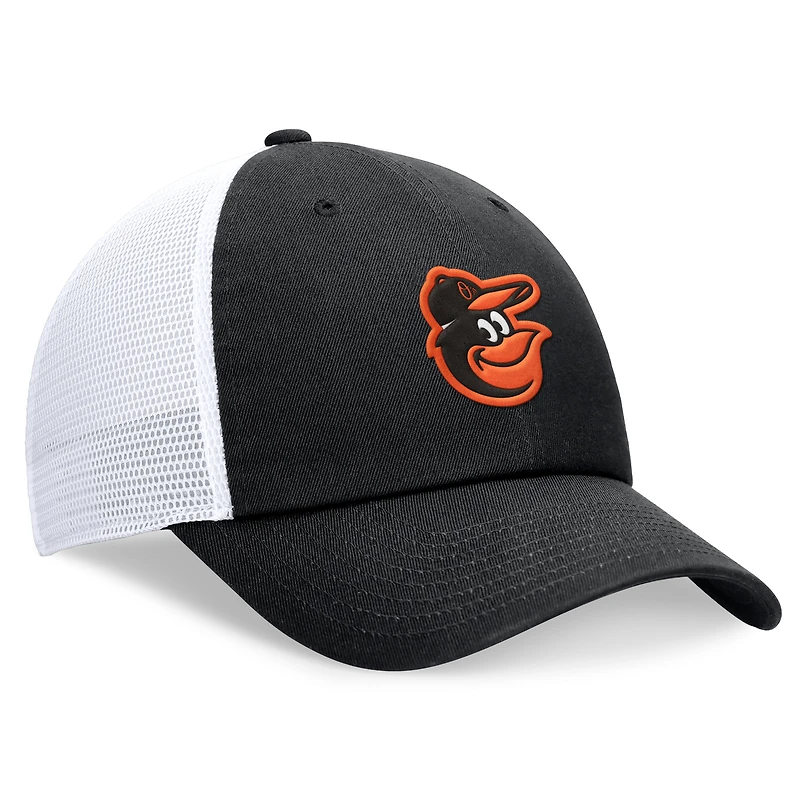 Casquette réglable Nike Black Baltimore Orioles Club Trucker pour homme