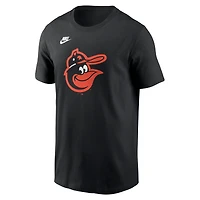 T-shirt Nike noir pour homme de la collection Cooperstown des Baltimore Orioles