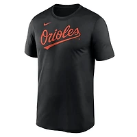 T-shirt Fuse Legend Nike noir pour hommes des Orioles de Baltimore