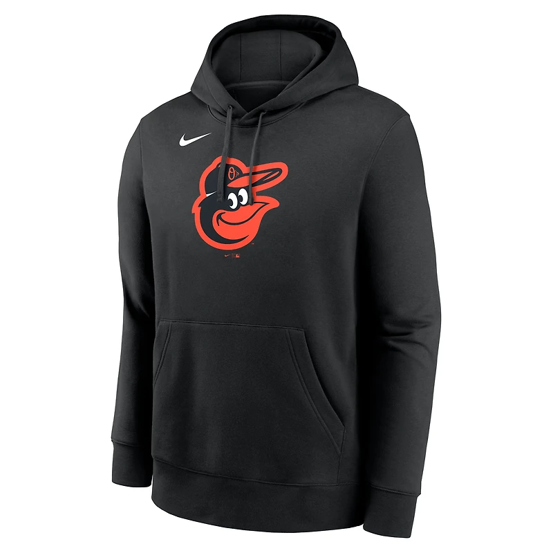 Men's Nike Black Baltimore Orioles Logo Club Fleece Hoodie