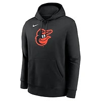 Men's Nike Black Baltimore Orioles Logo Club Fleece Hoodie