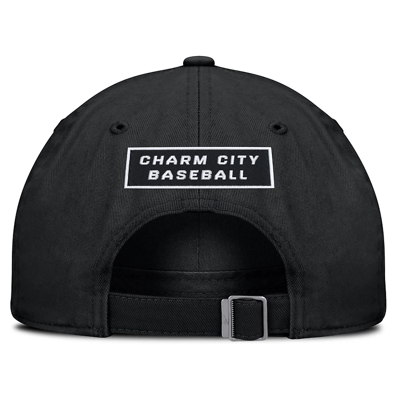 Men's Nike  Black Baltimore Orioles Primetime Club Adjustable Hat