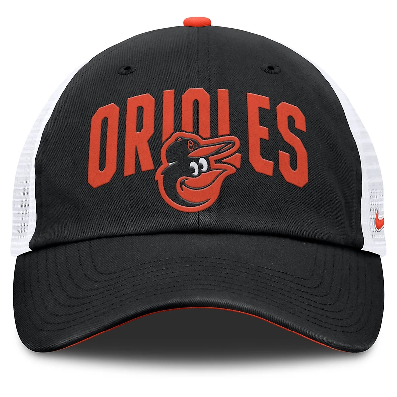 Men's Nike Black Baltimore Orioles Primetime Club Adjustable Trucker Hat