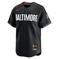 Maillot Nike Cal Ripken Jr. noir pour homme, édition limitée City Connect des Baltimore Orioles