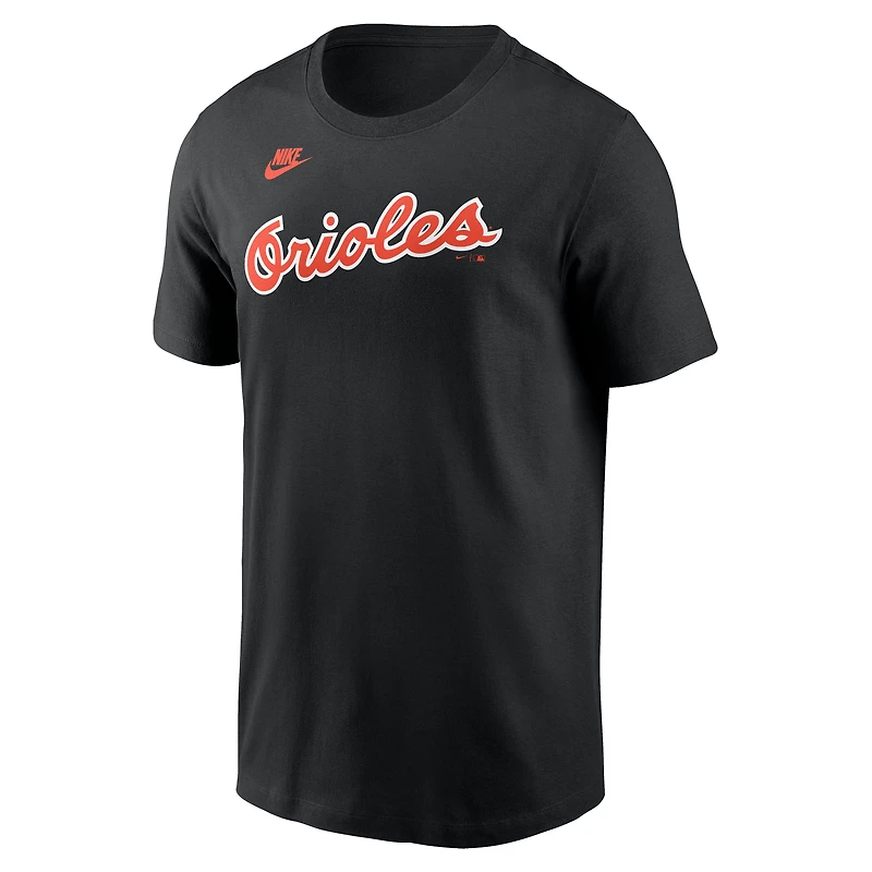 T-shirt Nike Cal Ripken Jr. noir pour homme, avec nom et numéro Fuse des Baltimore Orioles