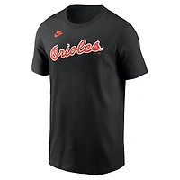 T-shirt Nike Cal Ripken Jr. noir pour homme, avec nom et numéro Fuse des Baltimore Orioles