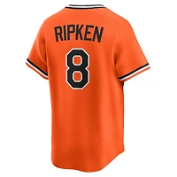 Maillot Nike Cal Ripken Sr. orange rétro des Baltimore Orioles pour homme, collection limitée Cooperstown
