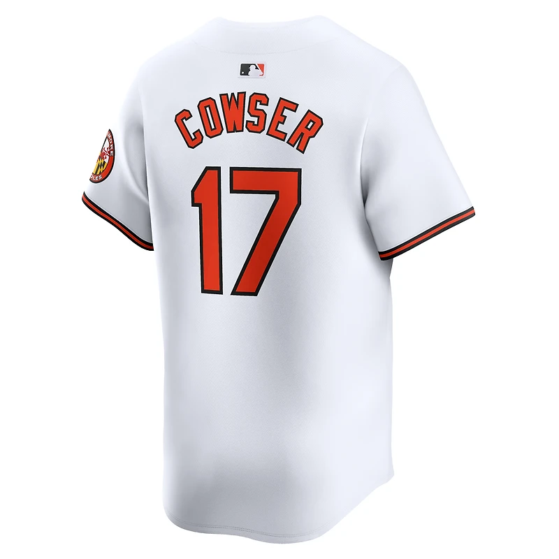 Maillot de joueur Nike Colton Cowser blanc Baltimore Orioles Home Limited pour homme