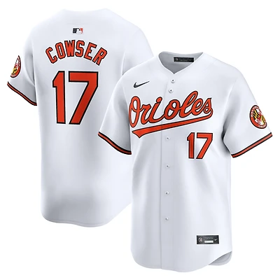 Maillot de joueur Nike Colton Cowser blanc Baltimore Orioles Home Limited pour homme