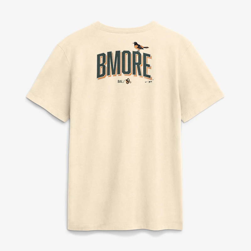 T-shirt Nike crème Baltimore Orioles 2026 City Connect 2-Hit pour homme