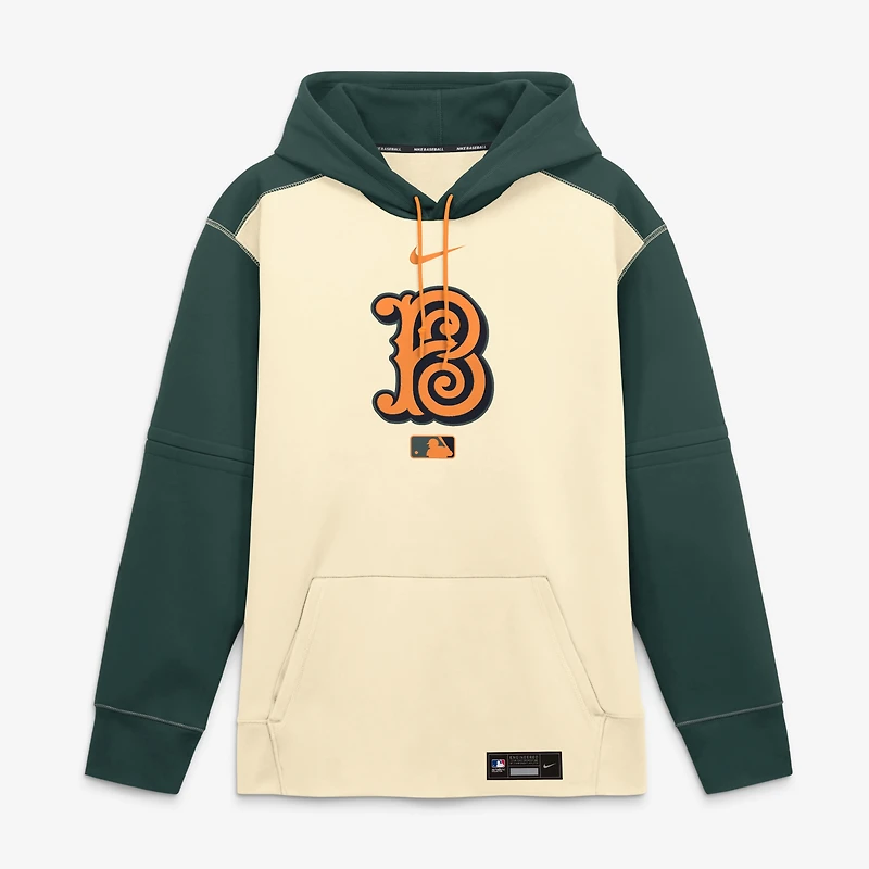 Men's Nike Cream Baltimore Orioles 2026 City Connect Authentic Collection Therma-FIT Hoodie