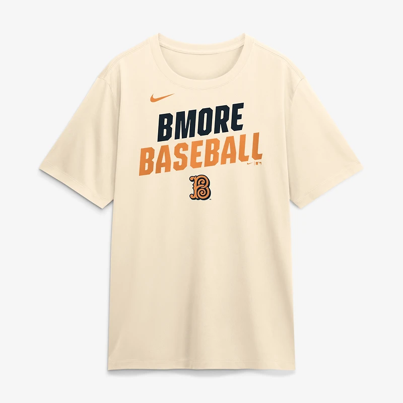 Men's Nike Cream Baltimore Orioles 2026 City Connect Team Phrase Script Dri-FIT T-Shirt