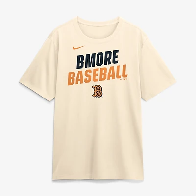 Men's Nike Cream Baltimore Orioles 2026 City Connect Team Phrase Script Dri-FIT T-Shirt
