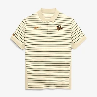 Polo Nike Authentic Collection City Connect rayé Victory Dri-FIT couleur crème pour homme, Baltimore Orioles